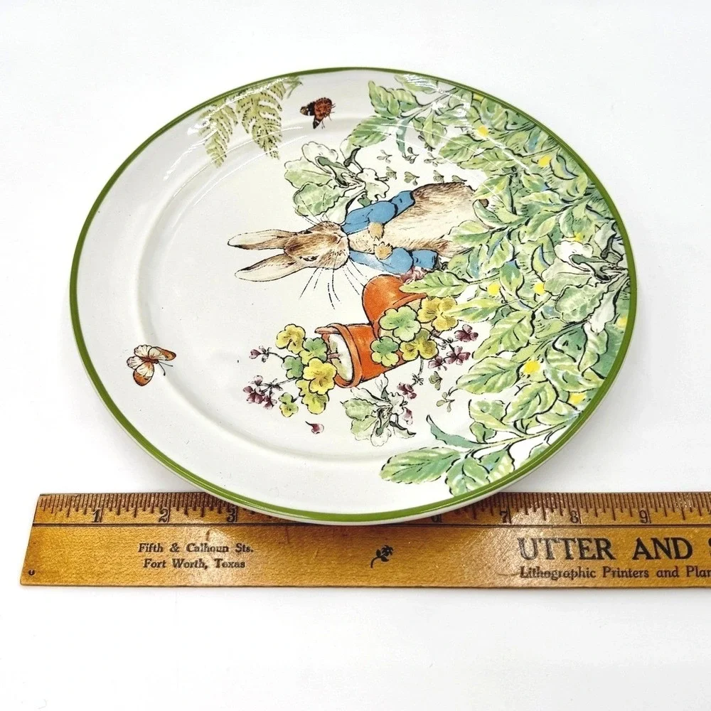 Pottery Barn Beatrix Potter Peter Rabbit‎ Garden Salad Plate 8.5 Inch Portugal